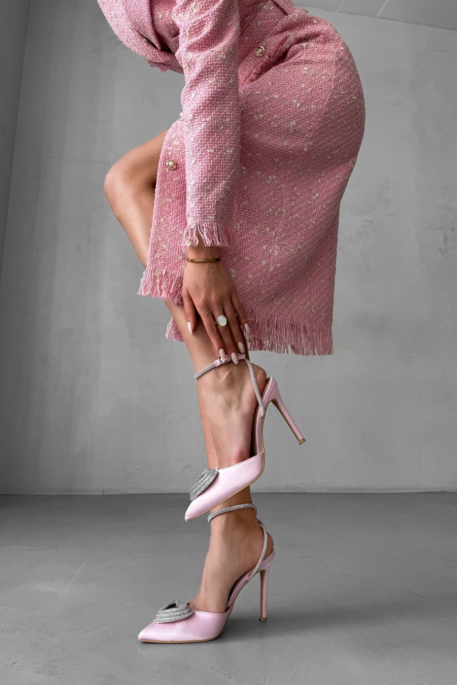 Elegant tweed jacket dress