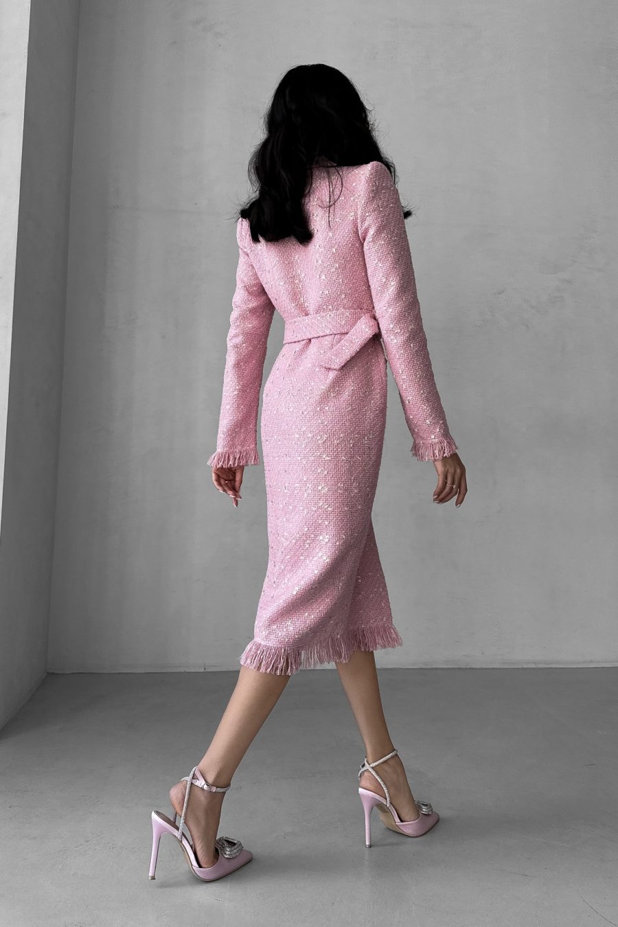 Elegant tweed jacket dress