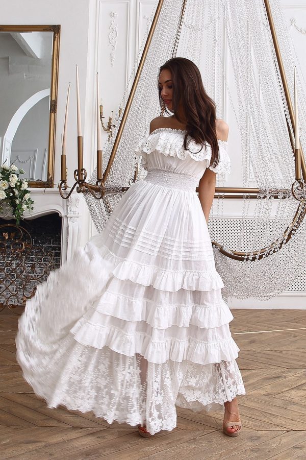 Marquise cotton sundress with embroidery