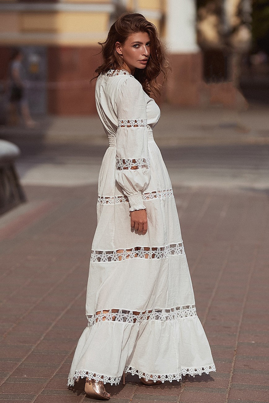 img-6230-3 Плаття в підлогу з мереживом ромашки