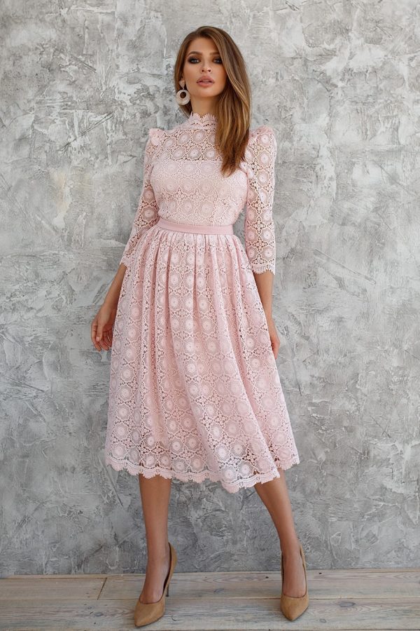 Lace dress with wings