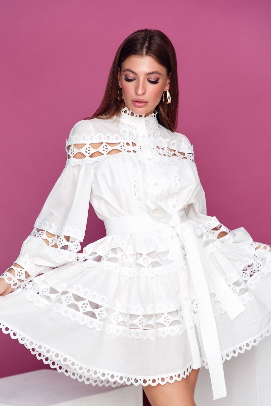 img-9894-copy-edited Cotton short dress with lace rhombuses