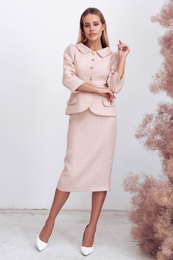 Elegant tweed suit