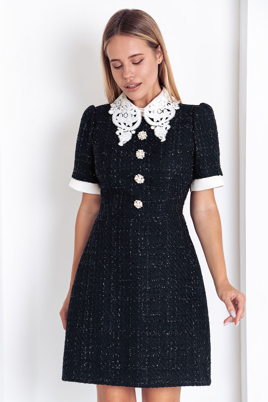 img-8941-copy-edited Tweed short dress with lace collar