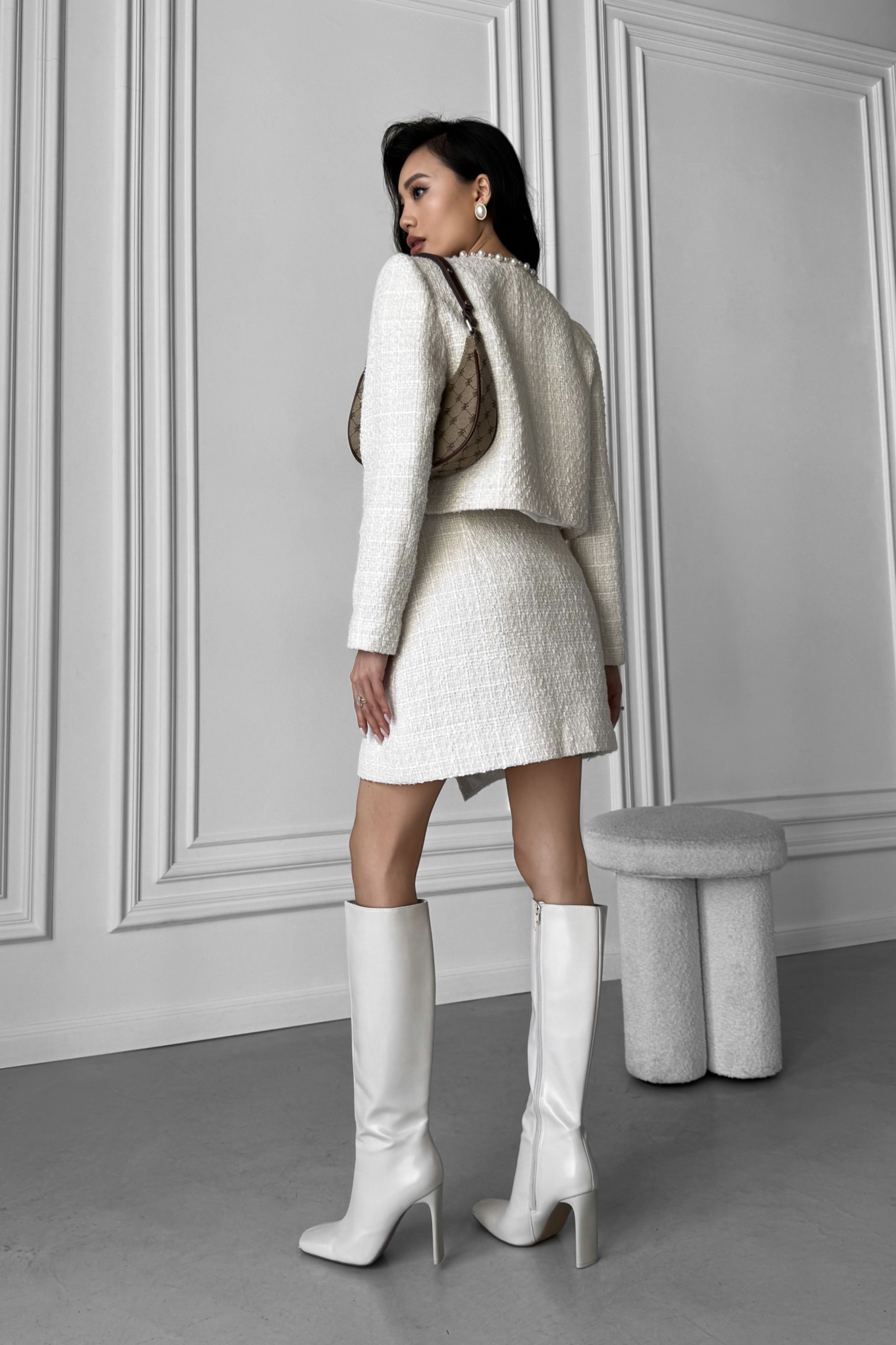 IMG_2428-2 Твидовая короткая юбка трапеция на запах