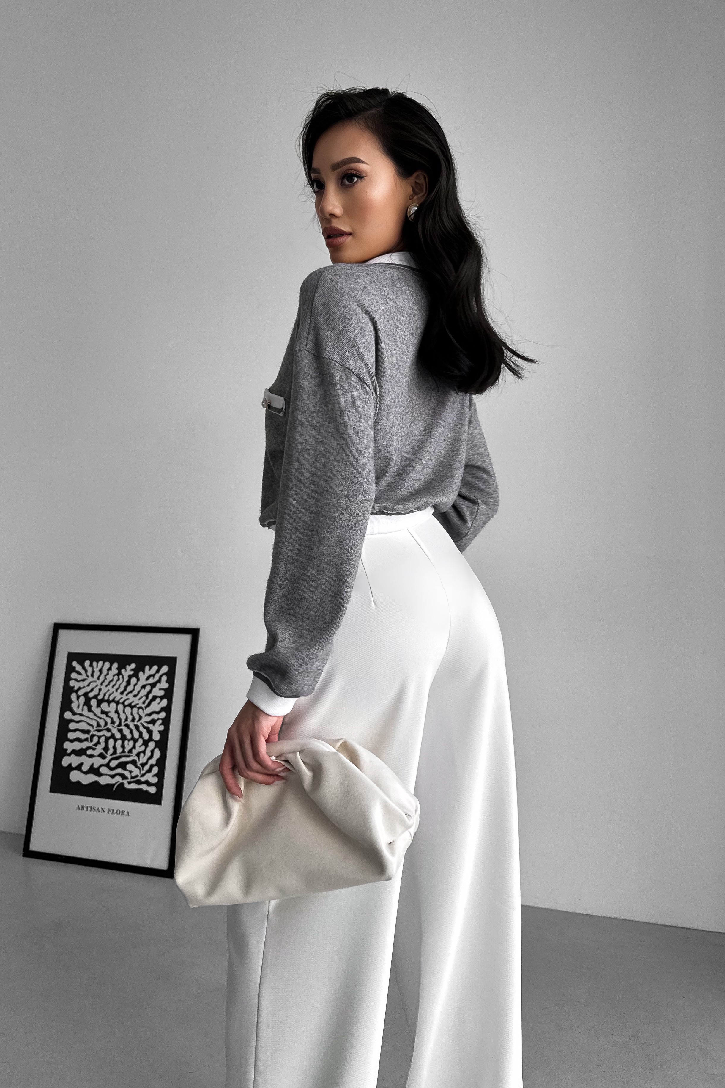 IMG_2651-2 Knitted crop cardigan with contrast trim