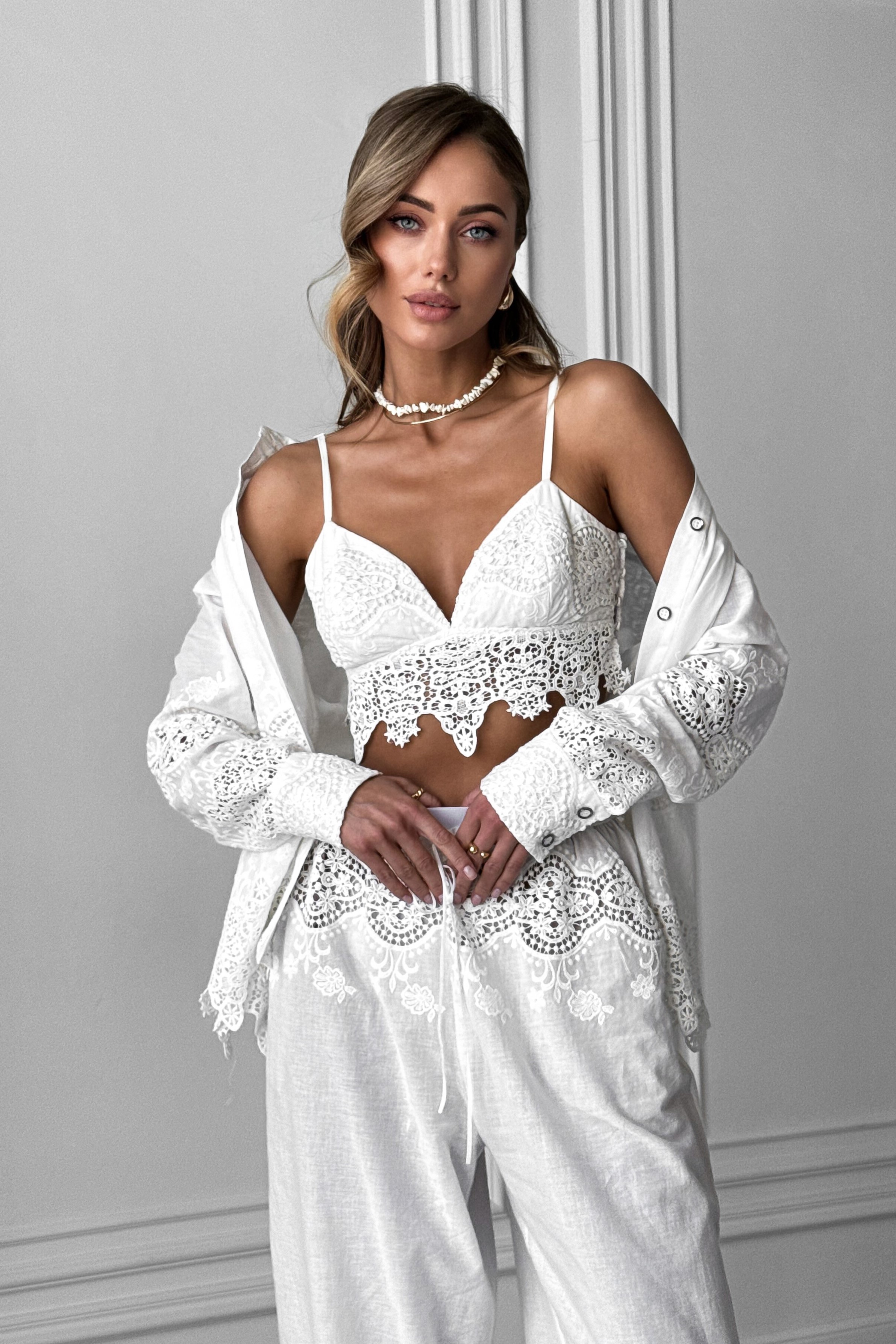 IMG_8145-2 Top T-shirt with straps, cambric with Roman embroidery
