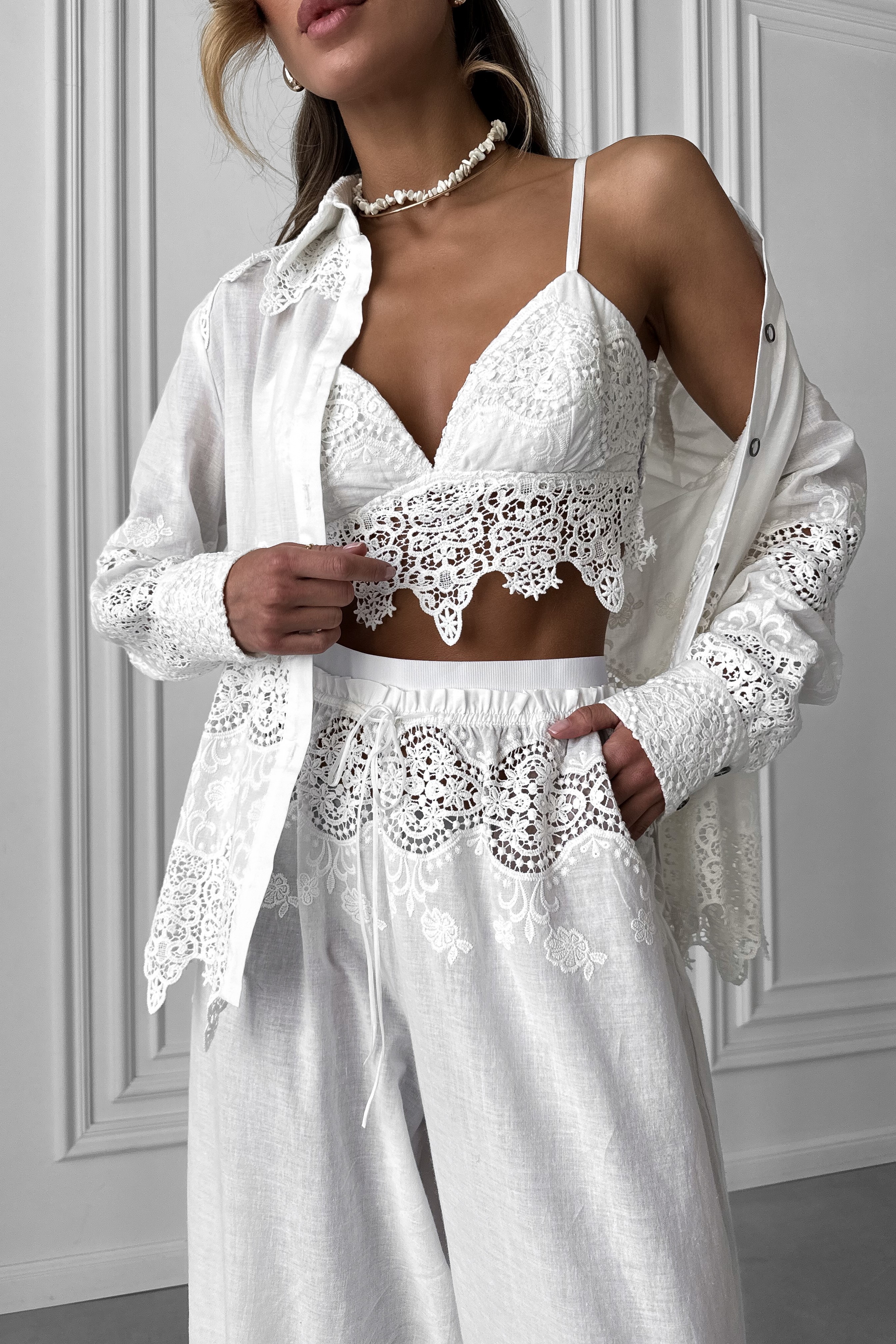 IMG_8149-2 Top T-shirt with straps, cambric with Roman embroidery
