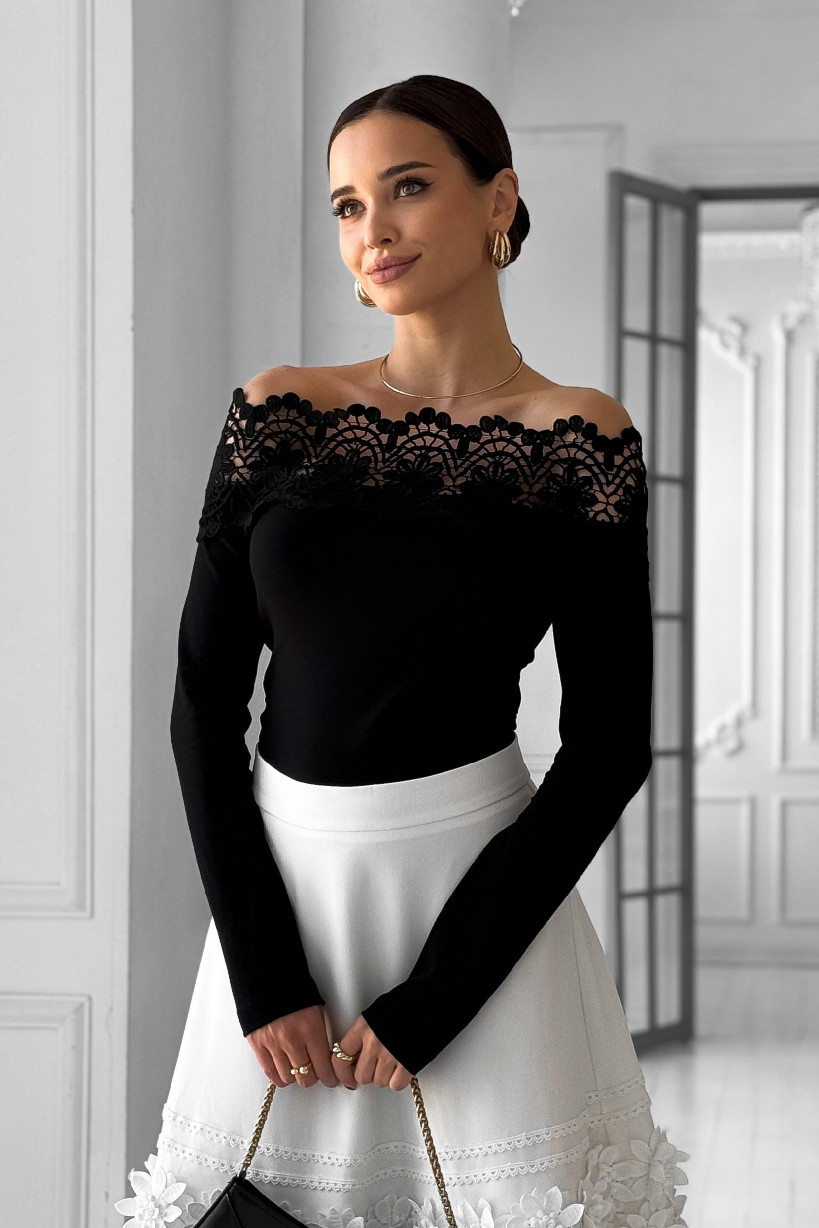 IMG_6779-3 Knitted cotton bodysuit with lace, off-shoulder