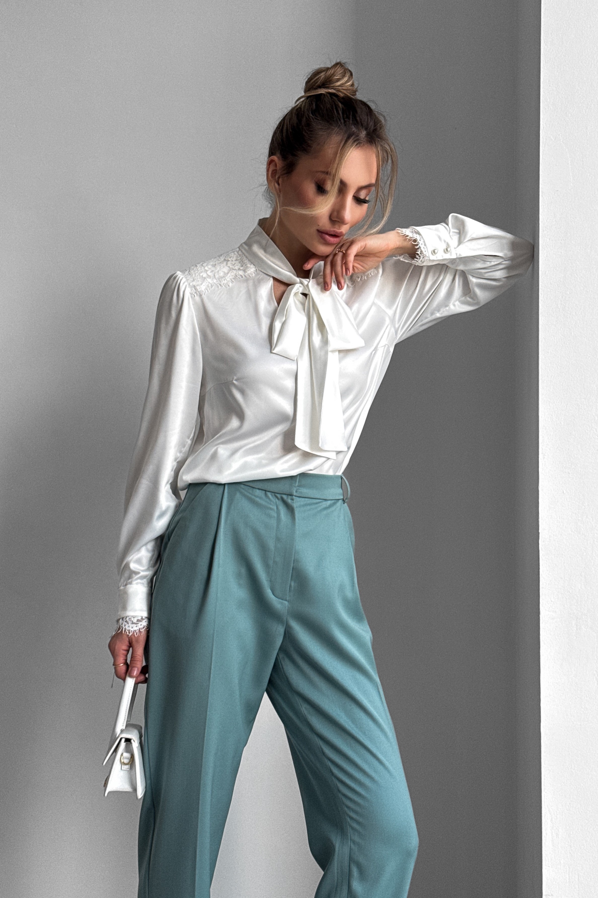 IMG_6907-2 Silk blouse with bow and lace