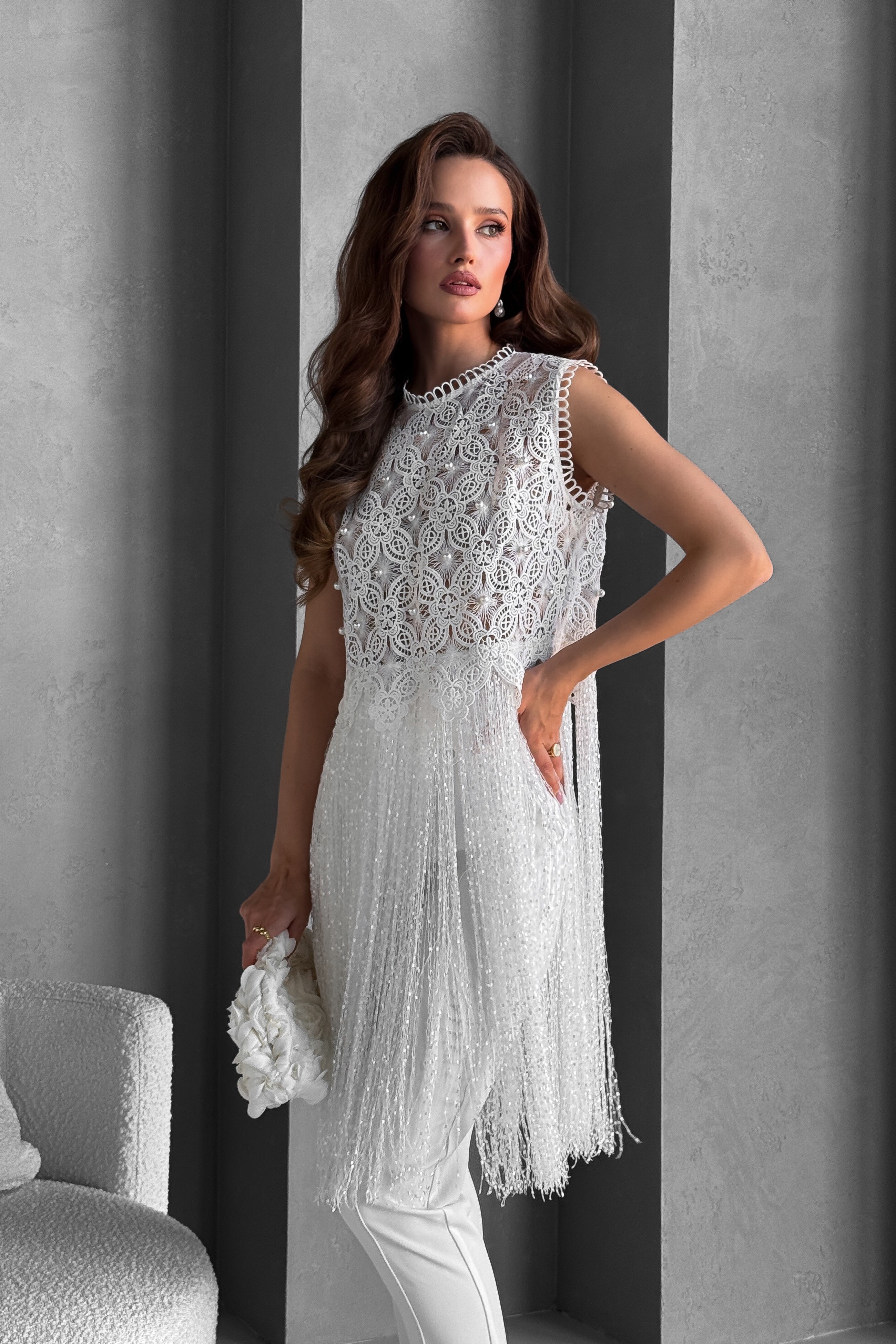 IMG_3723-2 Lace crop top with pearls, with designer fringe