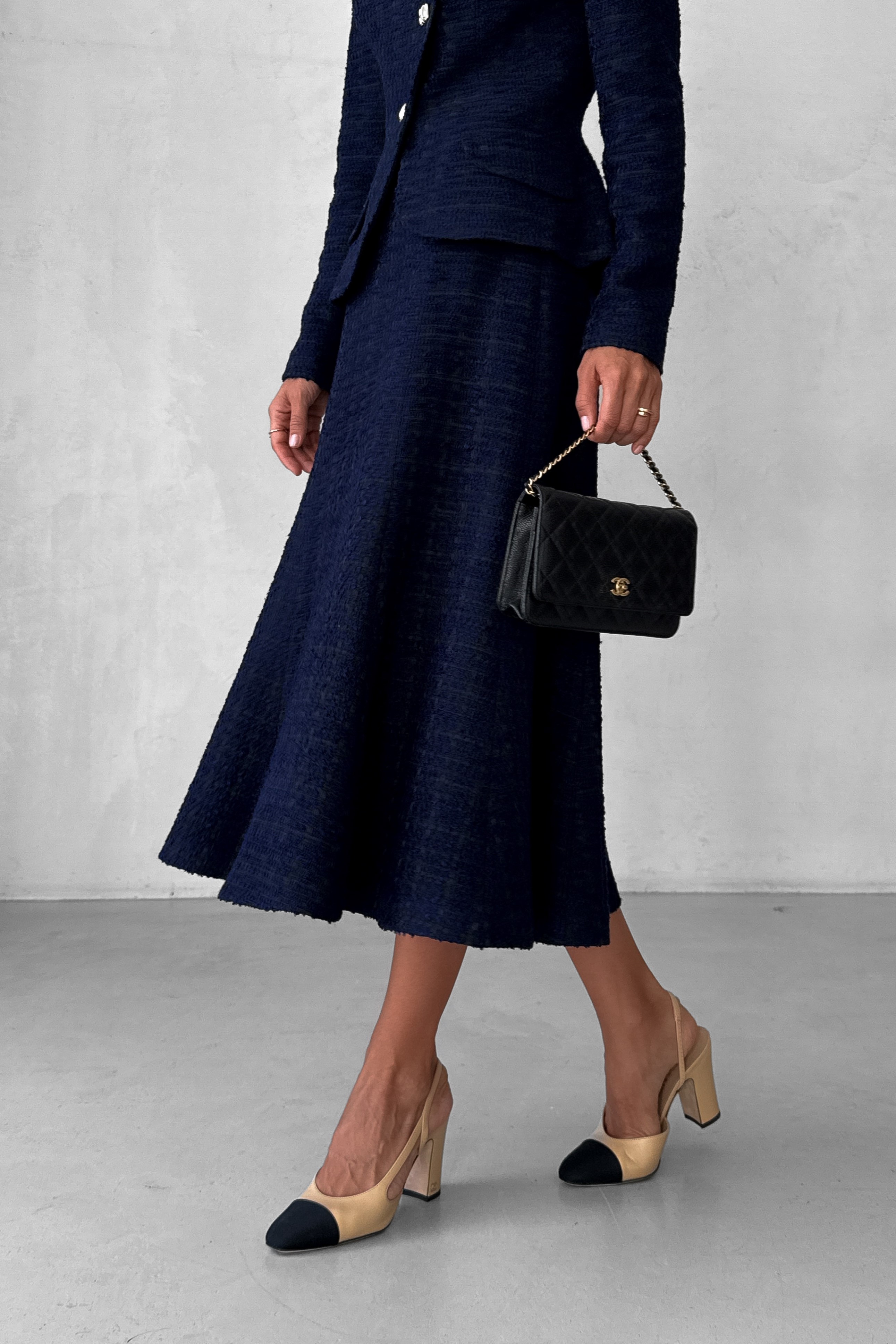 IMG_9298-2 Tweed two-piece suit: asymmetrical jacket and godet skirt